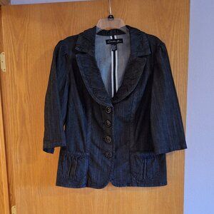 Black Denim Blazer